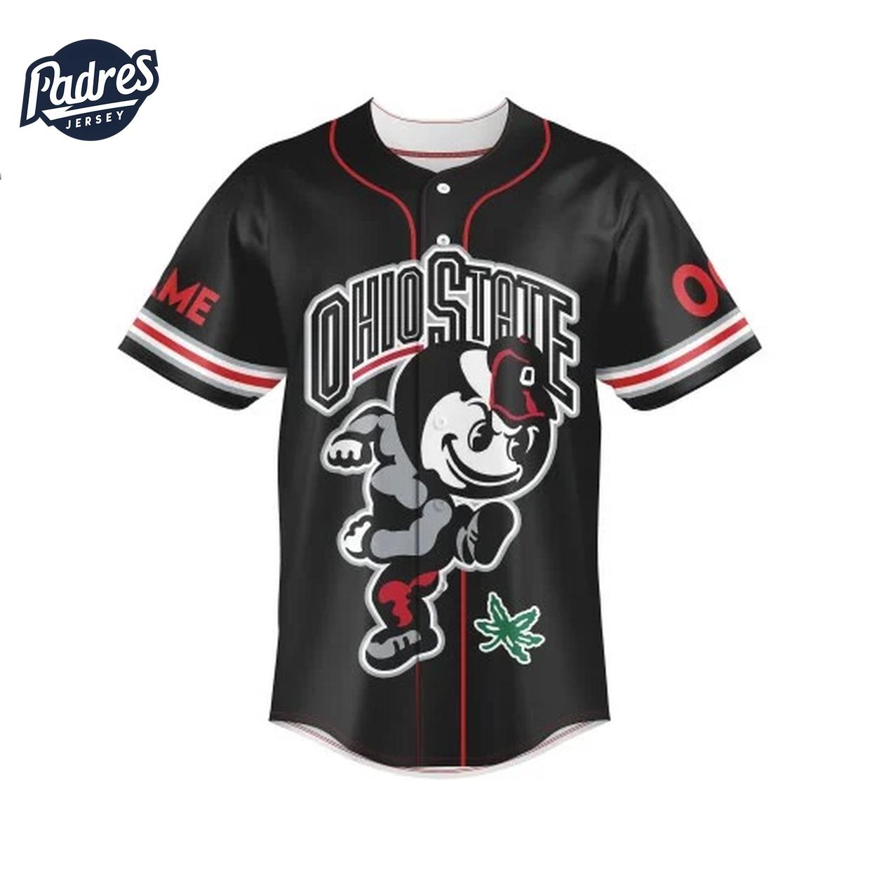 Ohio State Go Bucks Football Custom Baseball Jersey - Padres Jersey Oasis: Elevate Your Baseball Style Game... (Image 2)