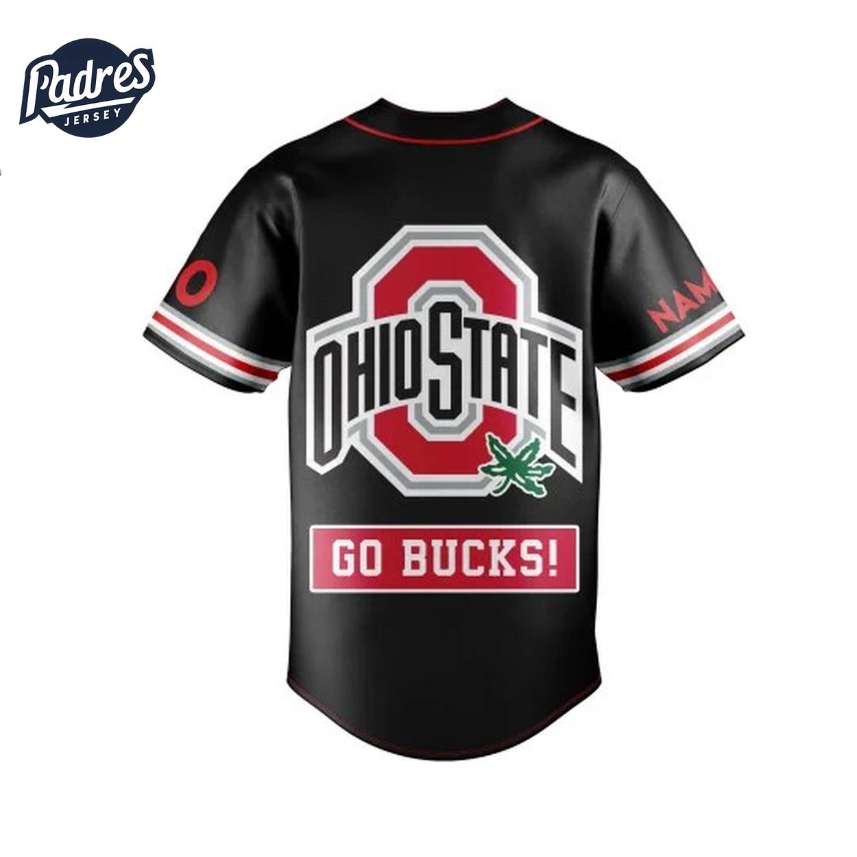 Ohio State Go Bucks Football Custom Baseball Jersey - Padres Jersey Oasis: Elevate Your Baseball Style Game... (Image 3)