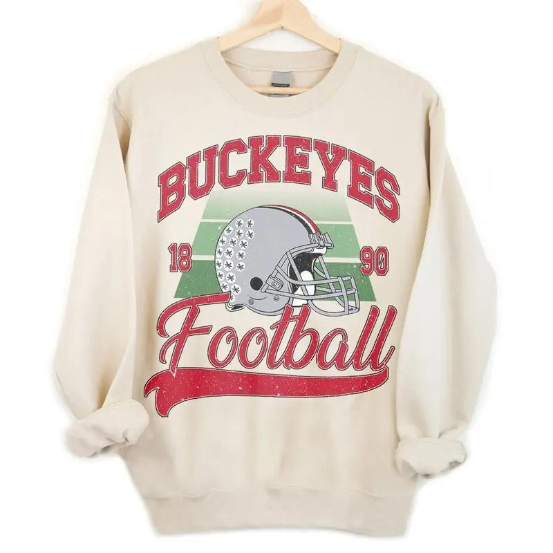 Ohio State Vintage Football Sweatshirt Ohio State University Unisex Football Sweatshirt T-Shirts, Hoodie | WearSparks.com