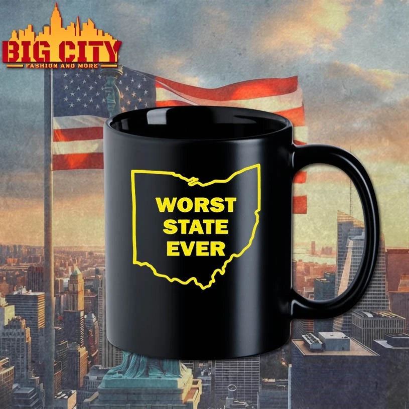 Ohio Sucks Worst State Ever map shirt