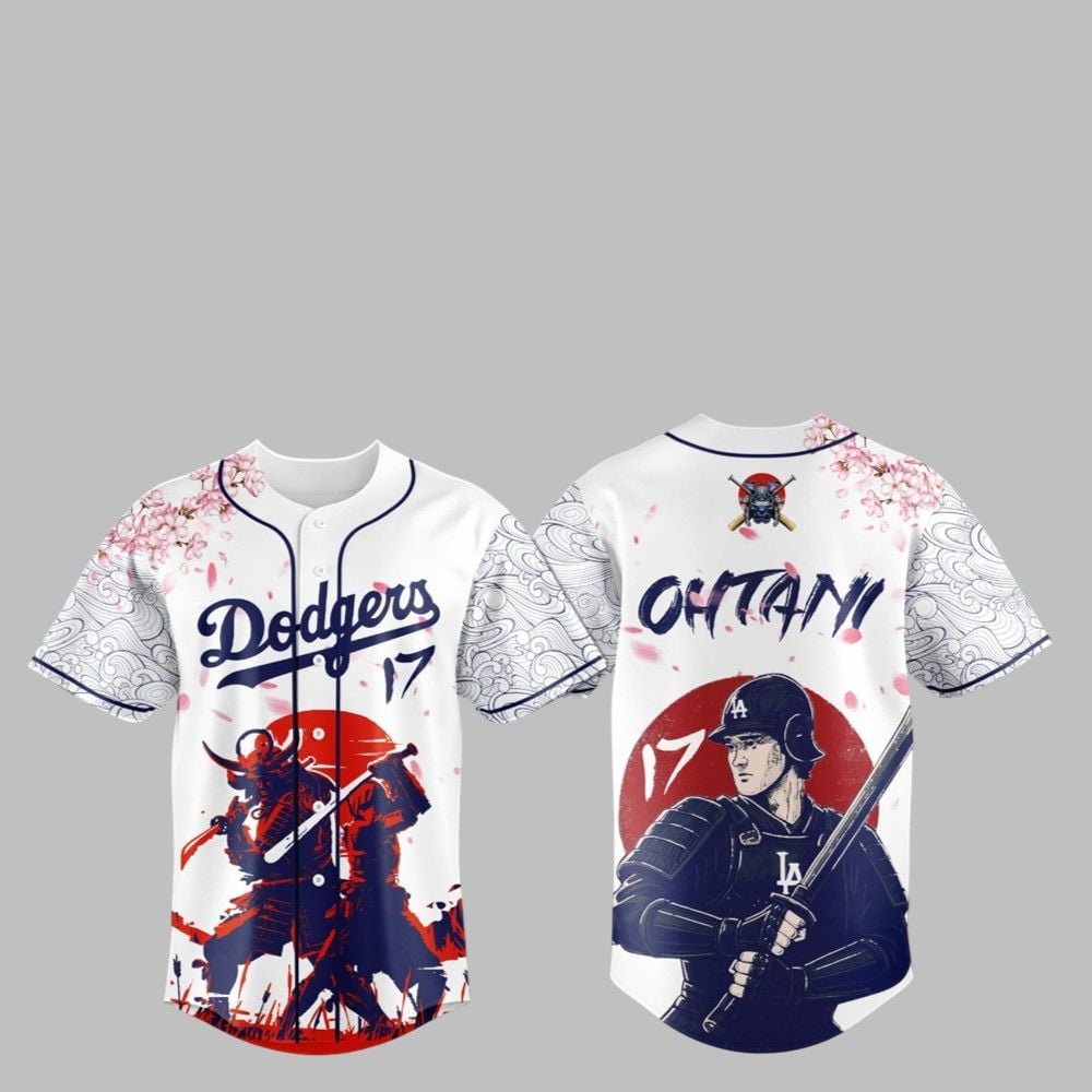 Ohtani Samurai LA Dodgers Baseball Jersey - Grishko.com T-Shirts, Hoodie, Sweatshirt | WearSparks.com (Image 1)