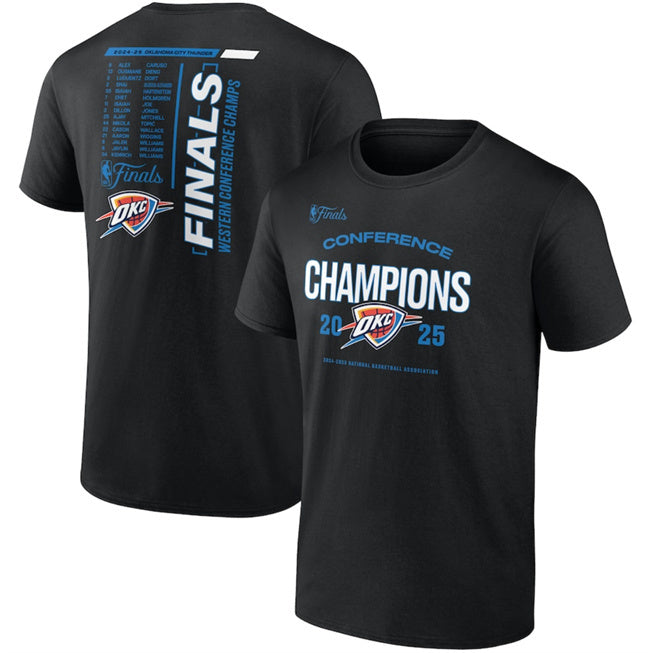 Oklahoma City Thunder Black 2025 Western Conference Champions Roster Buzzer Beater