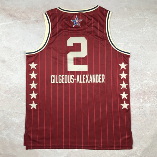 Oklahoma City Thunder #2 Shai Gilgeous-Alexander 2024 NBA All-Star Style 2