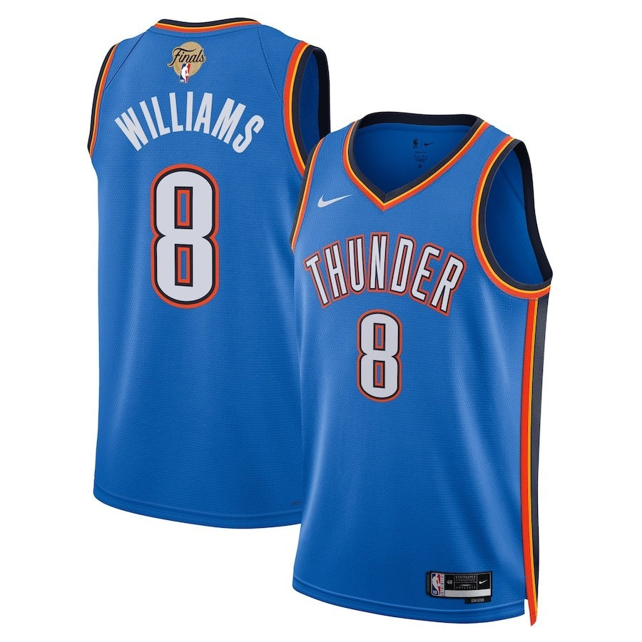 Oklahoma City Thunder #8 Jalen Williams Unisex 2025 NBA Finals Swingman Jersey - Icon Edition - Blue