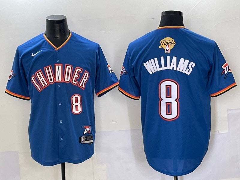 Oklahoma City Thunder #8 Jalen Williams nba Collaboration Style 10