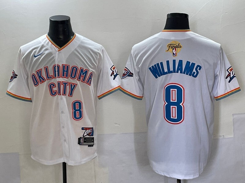 Oklahoma City Thunder #8 Jalen Williams nba Collaboration Style 11