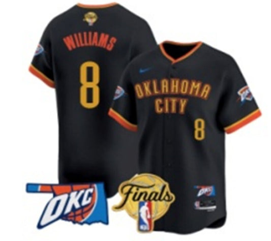 Oklahoma City Thunder #8 Jalen Williams nba Collaboration Style 13