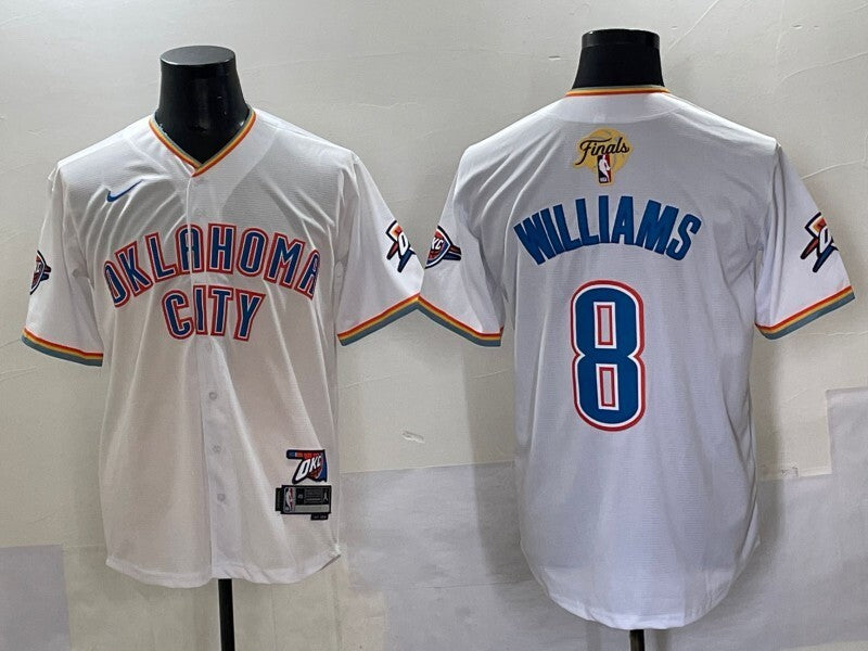 Oklahoma City Thunder #8 Jalen Williams nba Collaboration Style 7