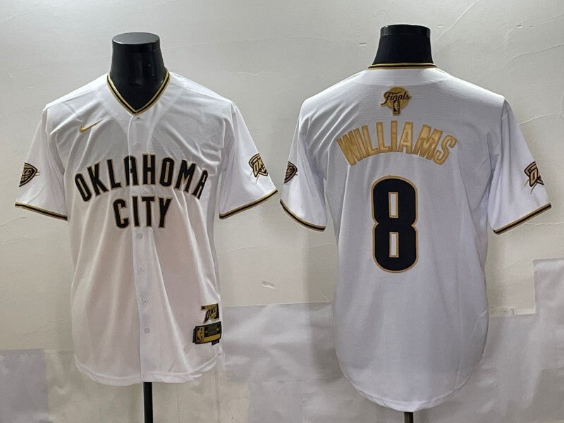 Oklahoma City Thunder #8 Jalen Williams nba Collaboration Style 9