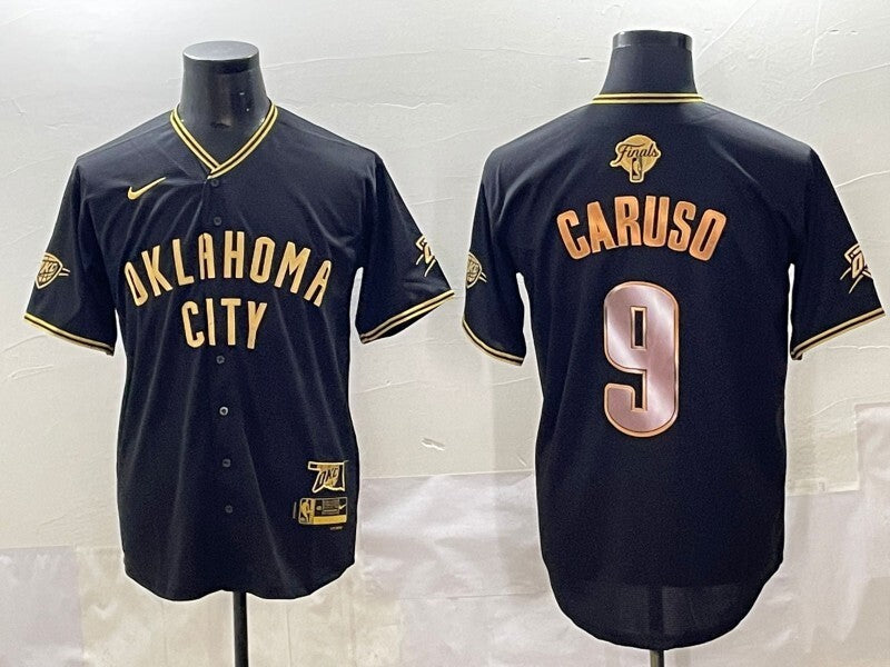 Oklahoma City Thunder #9 Alex Caruso nba Collaboration Style 4