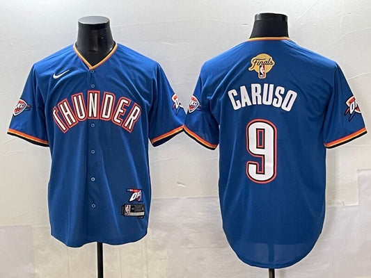 Oklahoma City Thunder #9 Alex Caruso nba Collaboration Style 8