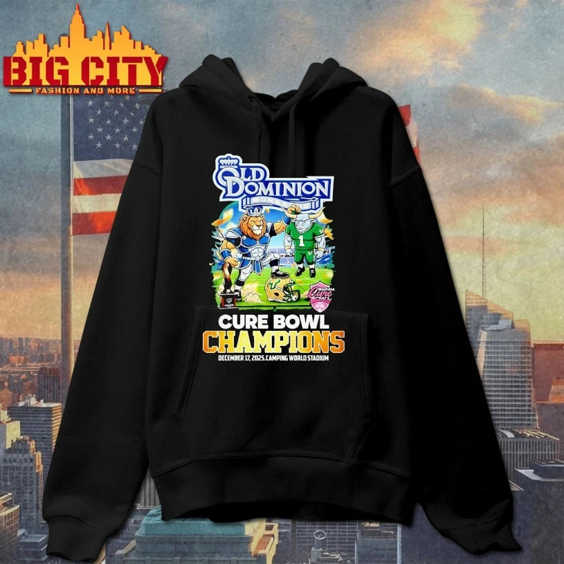 Old Dominion Monarchs Cure Bowl Champions 2025 Mascot shirt