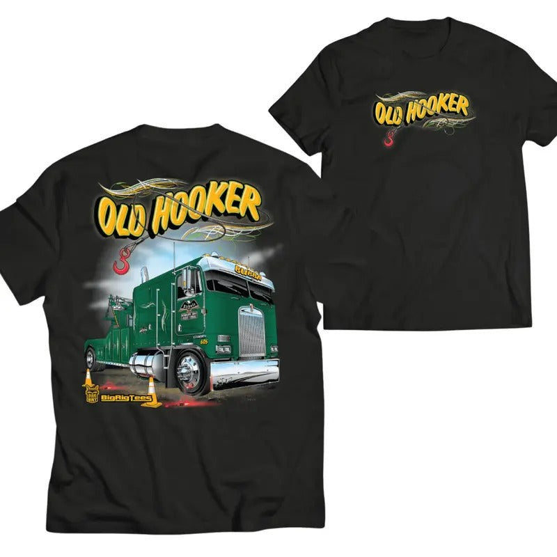 Old Hooker Graphic Tee, Tractor Shirt, Stylish Car Merch for Automotive Enthusiasts Hoodie, Sweatshirt | WearSparks.com
