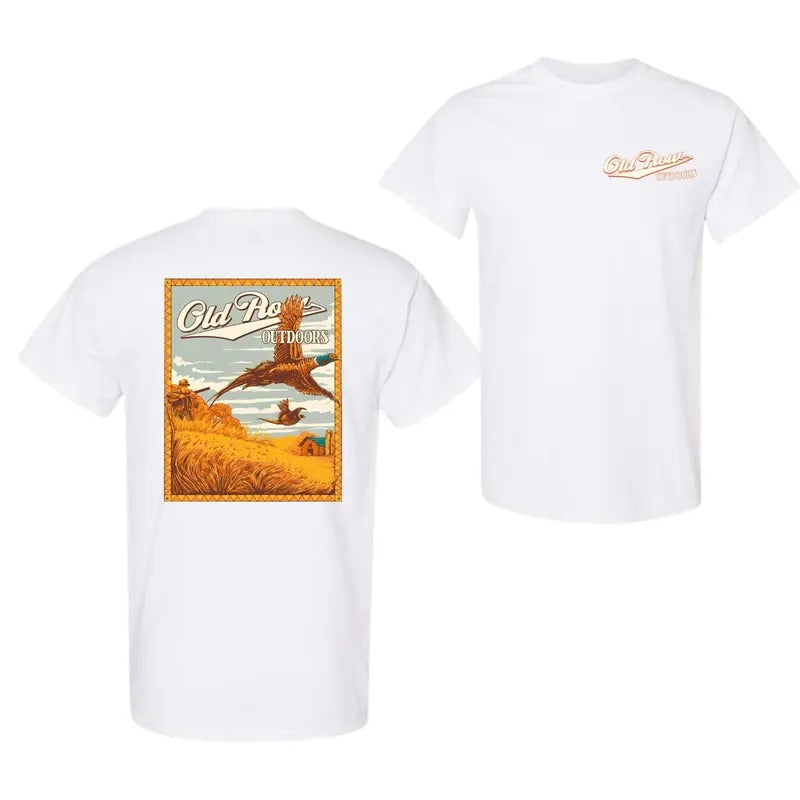 Old Row Outdoor Hunting Pheasant Unisex T-shirt For men For women, Unisex T-SHirt Double Side Fashion Hoodie, Sweatshirt