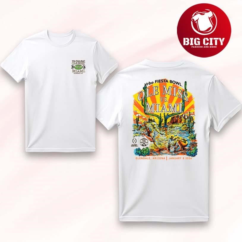 Ole Miss Vs Miami Sugar Bowl Glendale Arizona Jan 8 2026 Two Sided Shirt