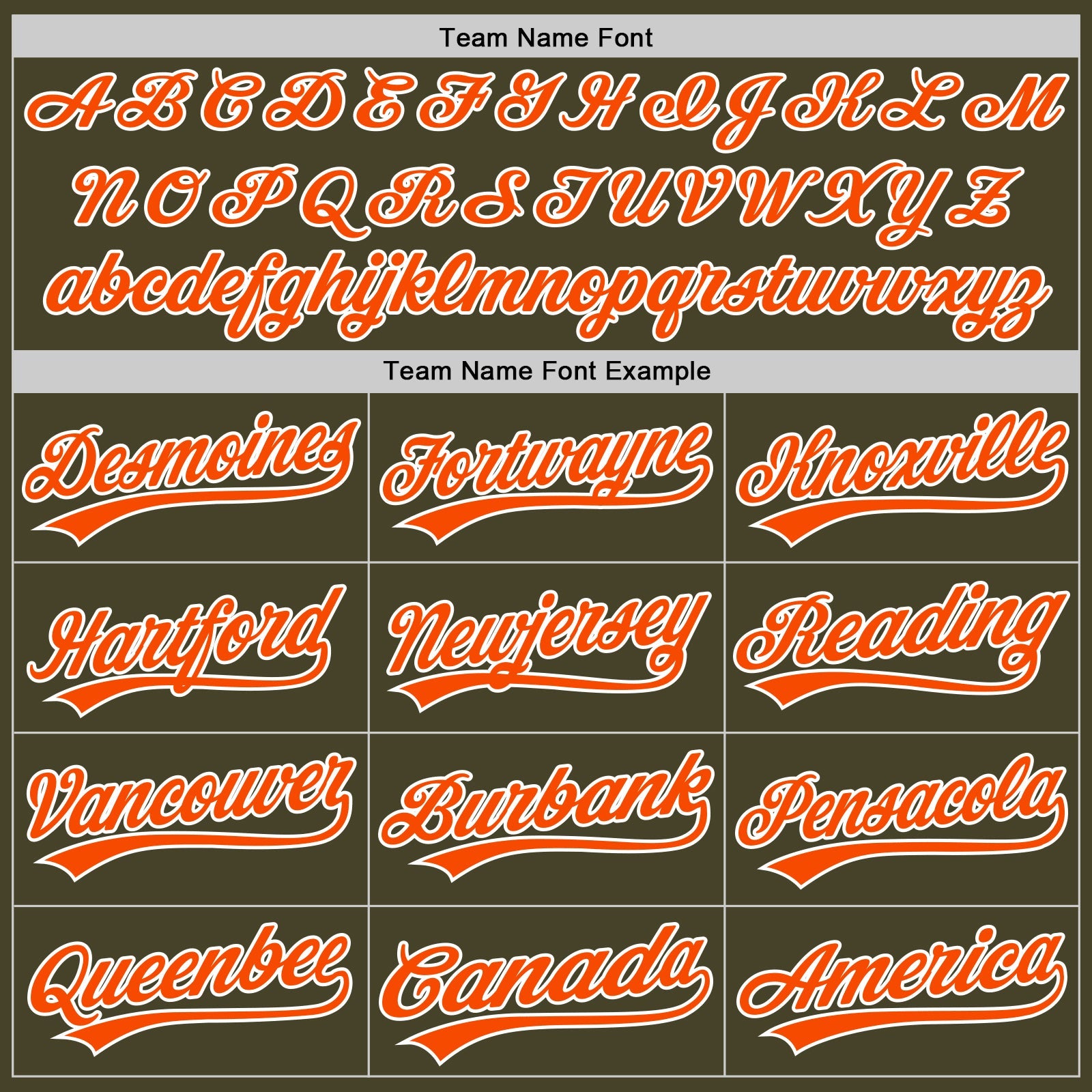 Custom Olive Orange-White Authentic Baseball Jersey