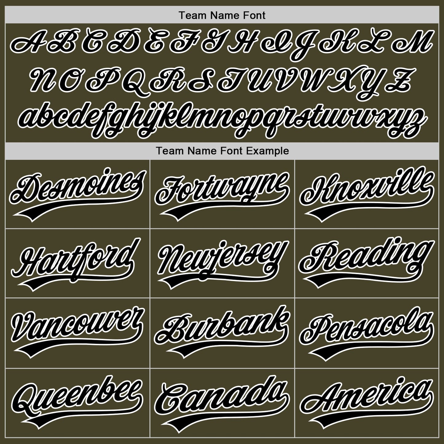 Custom Olive Black-White Authentic Baseball Jersey