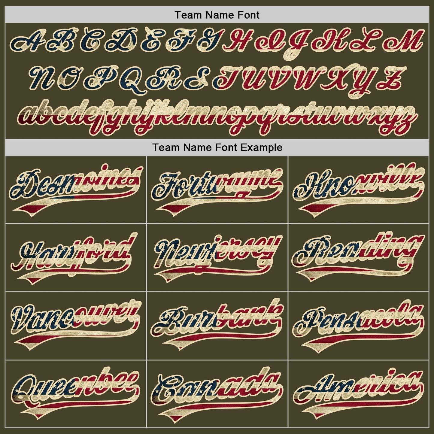 Custom Olive Vintage USA Flag-Cream Authentic Baseball Jersey