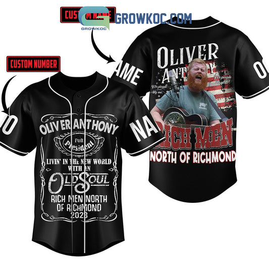 Oliver Anthony Rich Men North Of Richmond 2023 Personalized Baseball Jersey