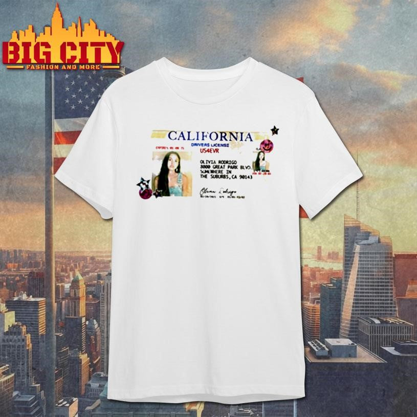 Olivia Rodrigo Drivers License 5 Year Anniversary Shirt