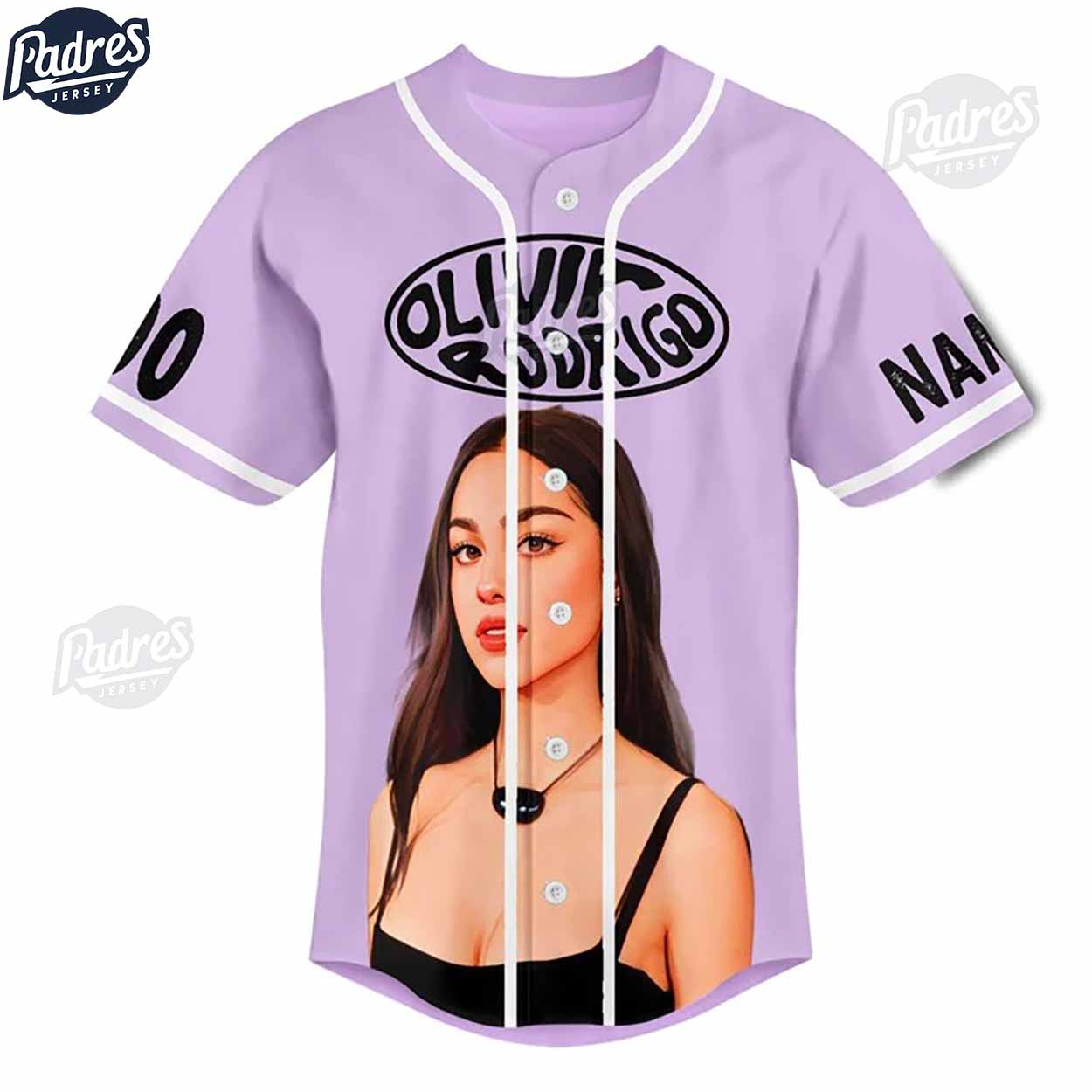 Olivia Rodrigo Guts World Tour Custom Baseball Jersey Gifts For Fan - Padres Jersey Oasis: Elevate Your... (Image 3)
