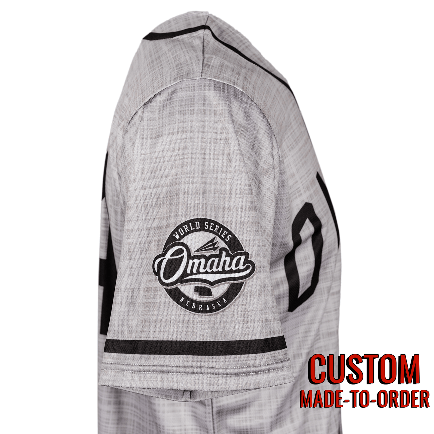 Omaha World Series Baseball Jersey *CUSTOM* (Flannel)
