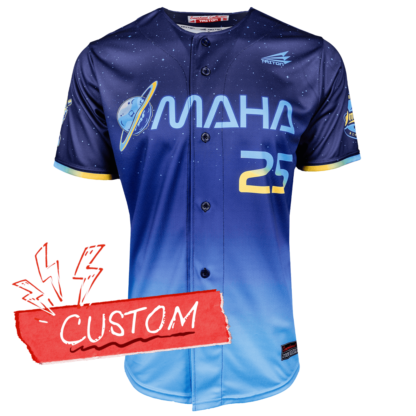 Omaha World Series Baseball Jersey *CUSTOM* (Galaxy)