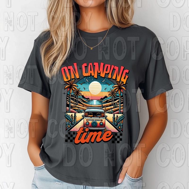 On Camping Time DTF Transfers - THIS IS NOT A SHIRT Hoodie, Sweatshirt | WearSparks.com