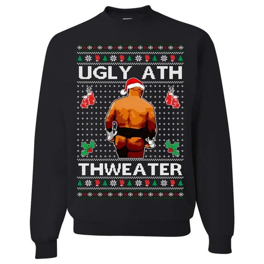 OnCoast Mike Tyson Ugly Ath Thweater | Ugly Christmas Sweater | Funny Christmas Sweater | Holiday Crewneck Sweater...