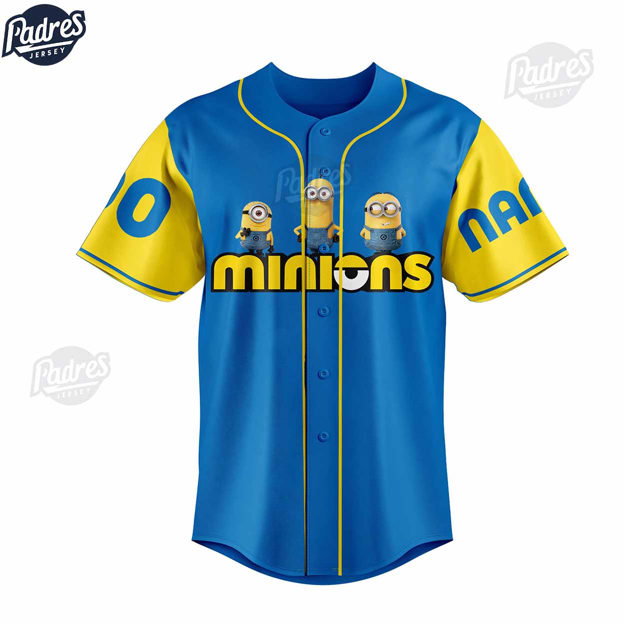 One In A Minion Cartoon Custom Baseball Jersey - Padres Jersey Oasis: Elevate Your Baseball Style Game... (Image 2)