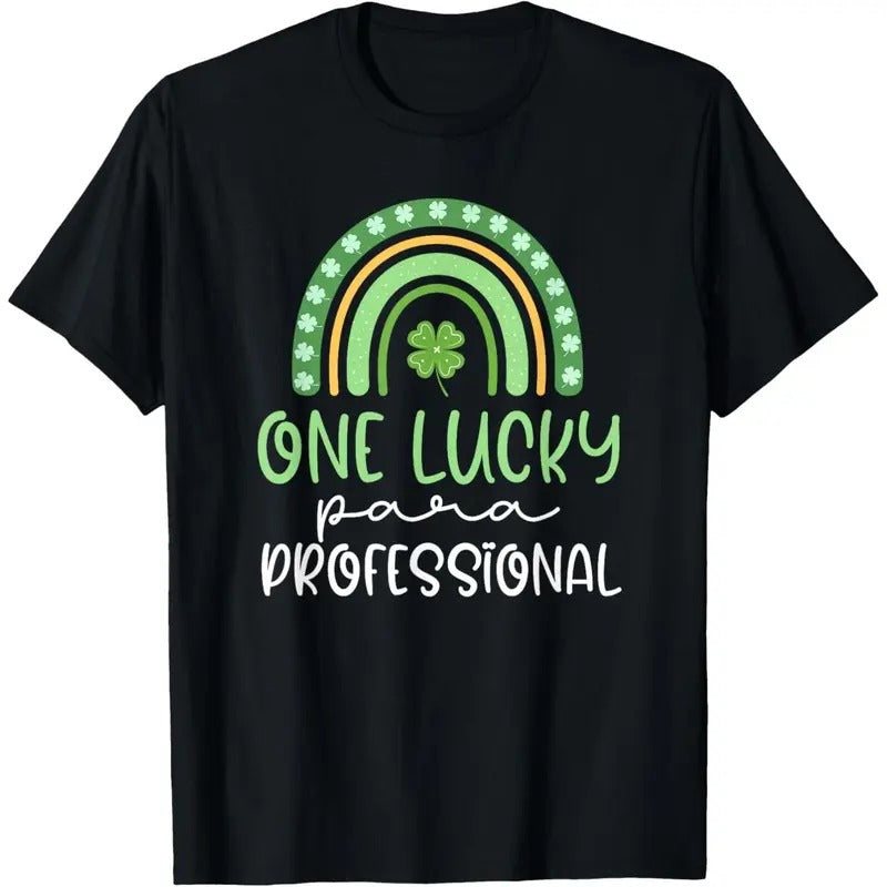 One Lucky Paraprofessional Funny St Patrick's Day Para T-Shirt made in USA Hoodie, Sweatshirt | WearSparks.com