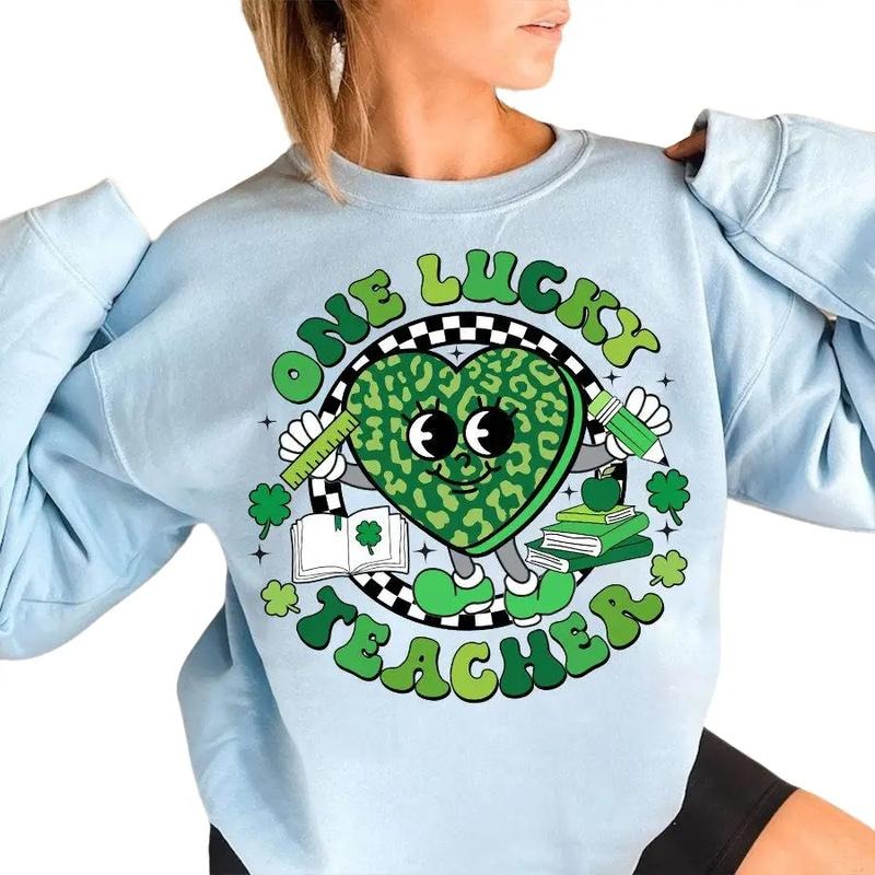 One Lucky Teacher Sweatshirt, St.Patrick's Day Sweater, Teacher Gift, St Patrick's Day Patty's Day Sweatshirt, Gift For...
