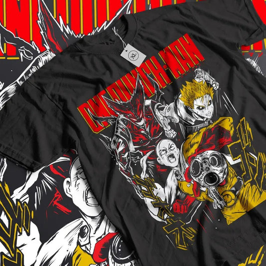 One Punch Man T-Shirt S-4XL Saitama VS Garou Anime Anime Vintage Manga Shirt Tshirt S-4XL Hoodie, Sweatshirt | WearSparks.com