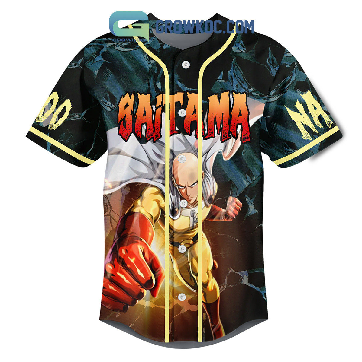 One Punch Man The Strongest Man Saitama Personalized Baseball Jersey