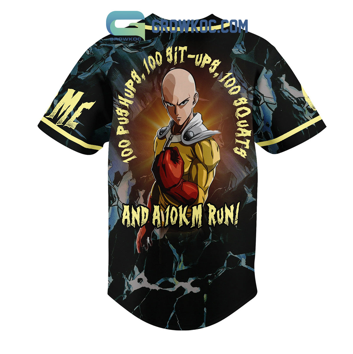 One Punch Man The Strongest Man Saitama Personalized Baseball Jersey