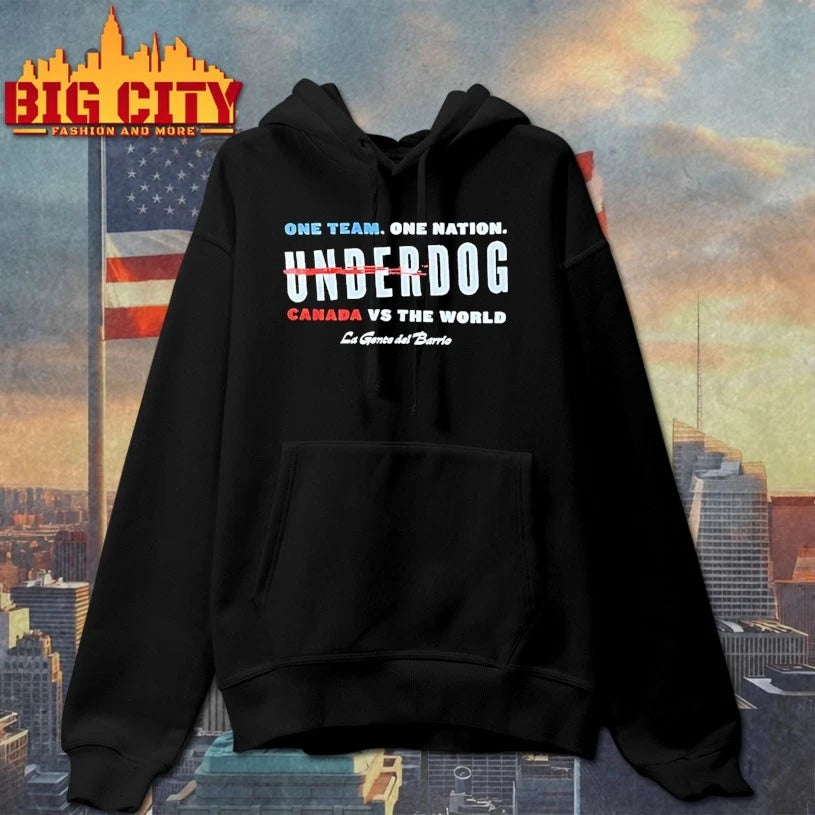 One Team One Nation Underdog Canada Vs The World La Gente Del Barrio shirt