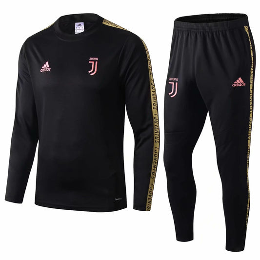 Oneck Juventus 1920 Black with Pink Logo Gold Sleeve Characeter 1