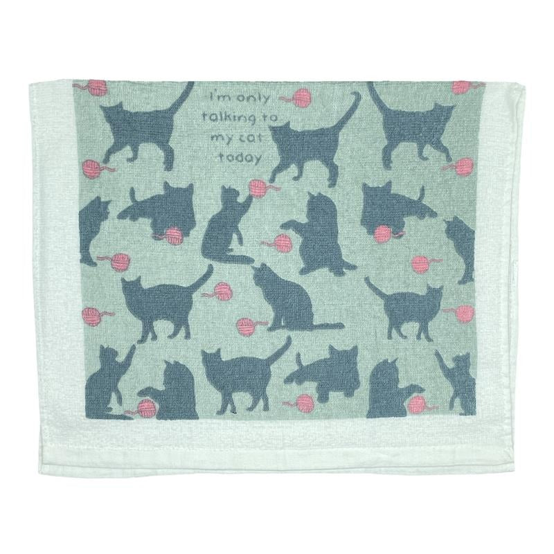 Only Talking to My Cat Today Funny Playing Kitten Tea Towel Funny Dish Towels Soft Adsorbent Tea Towel T-Shirts, Hoodie,...