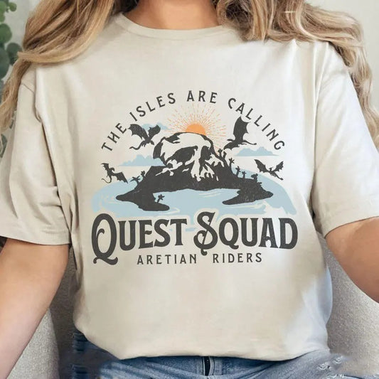 Onyx Storm Comfort Colors Shirt, Quest Squad tee Fourth Wing Merch Xaden Riorson clothes Violet bookish top romantasy fan...