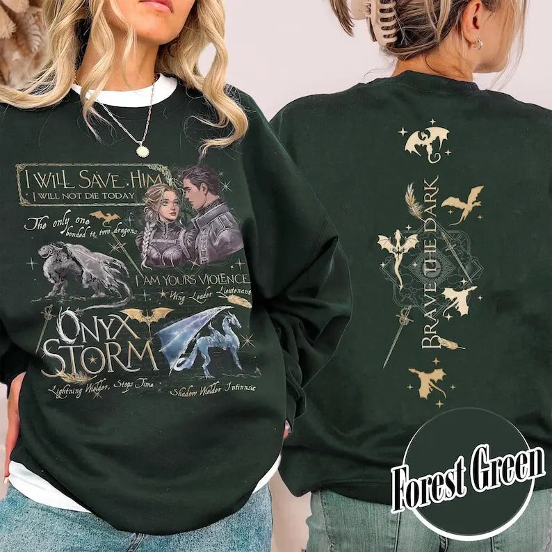 Onyx Storm Sweatshirt, Fourth Wing Shirt, Violet Sorrengail Shirt, Xaden Riorson Shirt,XadenandVioletFan Hoodie