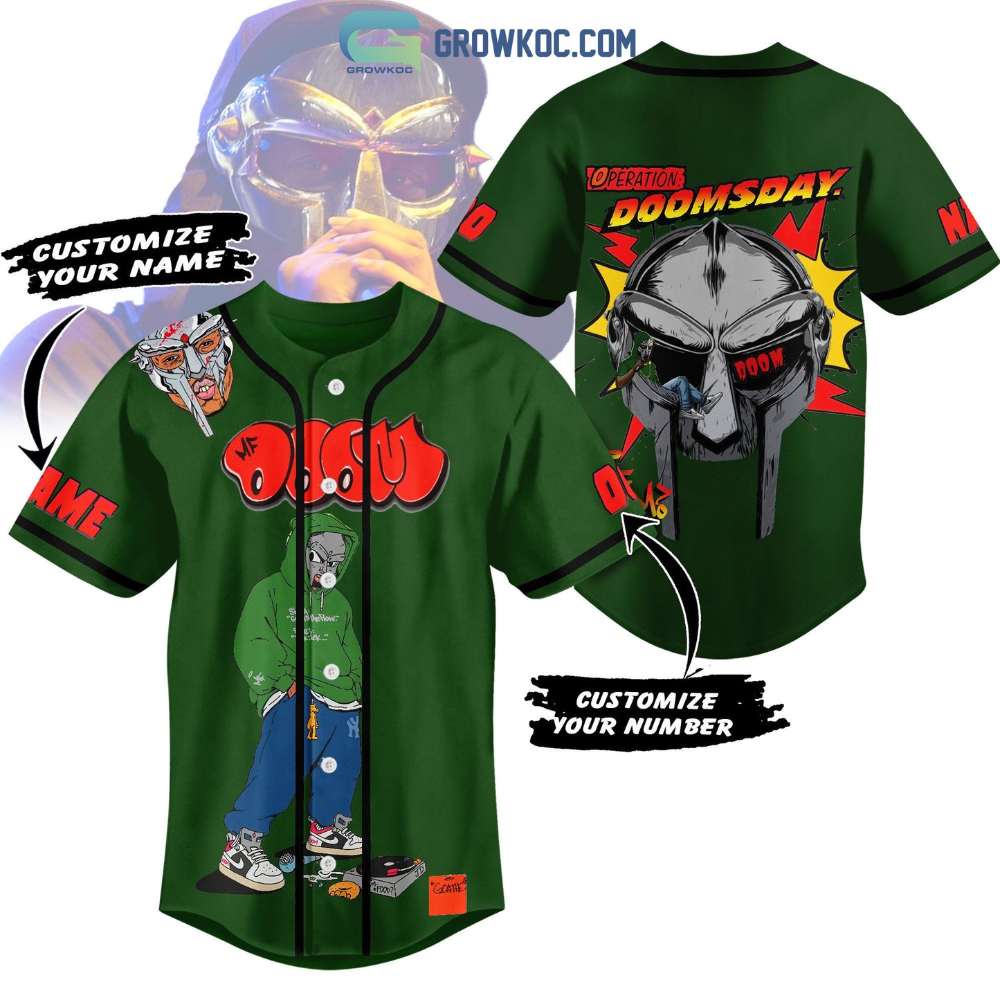 Operation Doomsday Personalized Baseball Jersey
