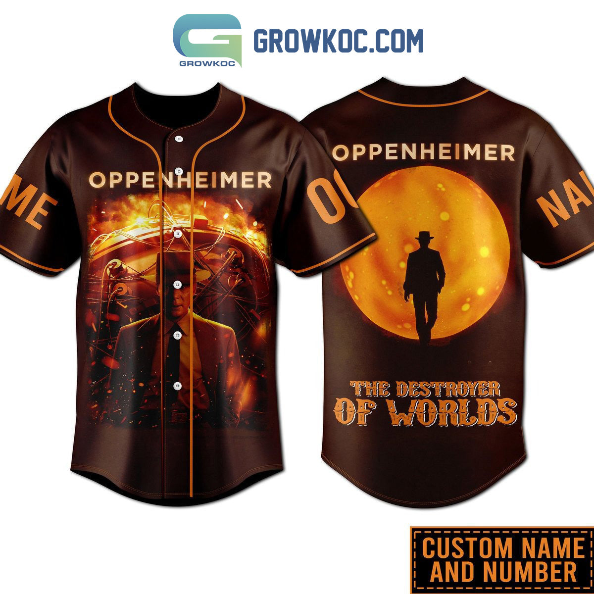 Oppenheimer The Destroyer Of Worlds Personalized Baseball Jersey
