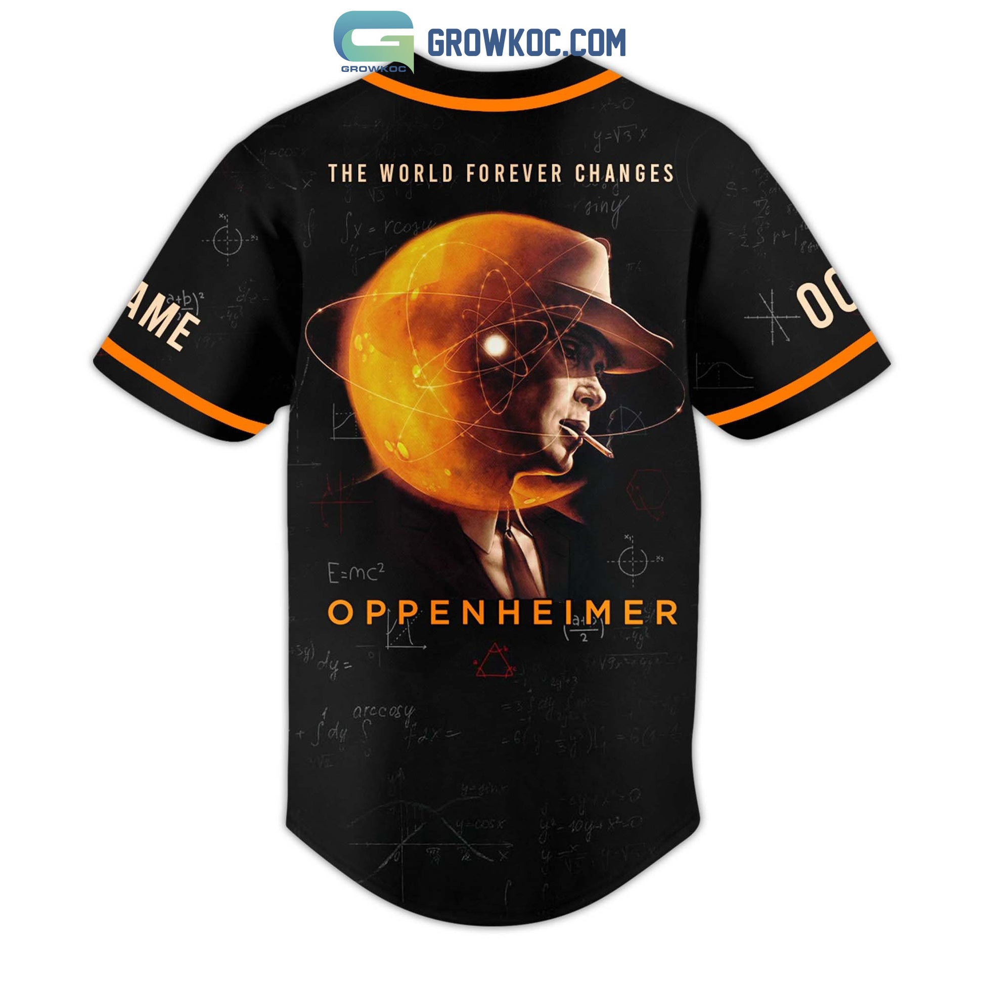 Oppenheimer The World Forever Changes 2023 Personalized Baseball Jersey