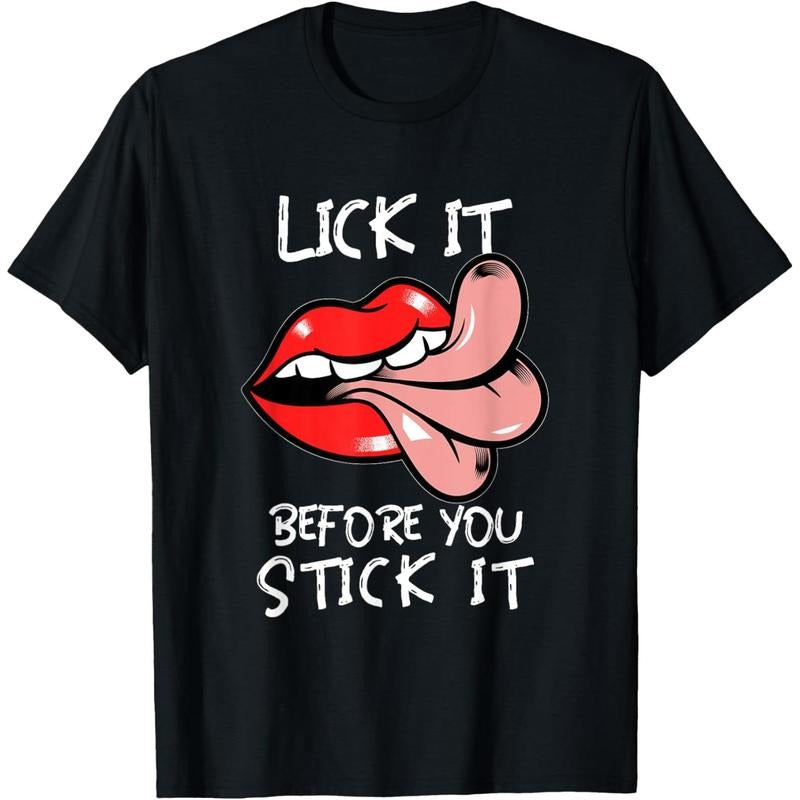 Oral Sex Tongue | Lick It Before You Stick It | Adult Humor T-Shirt made in usa Hoodie, Sweatshirt | WearSparks.com