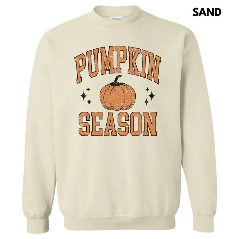 Orange Pumpkin Season Varsity Letter Sweatshirt 'NLB' T-Shirts, Hoodie | WearSparks.com
