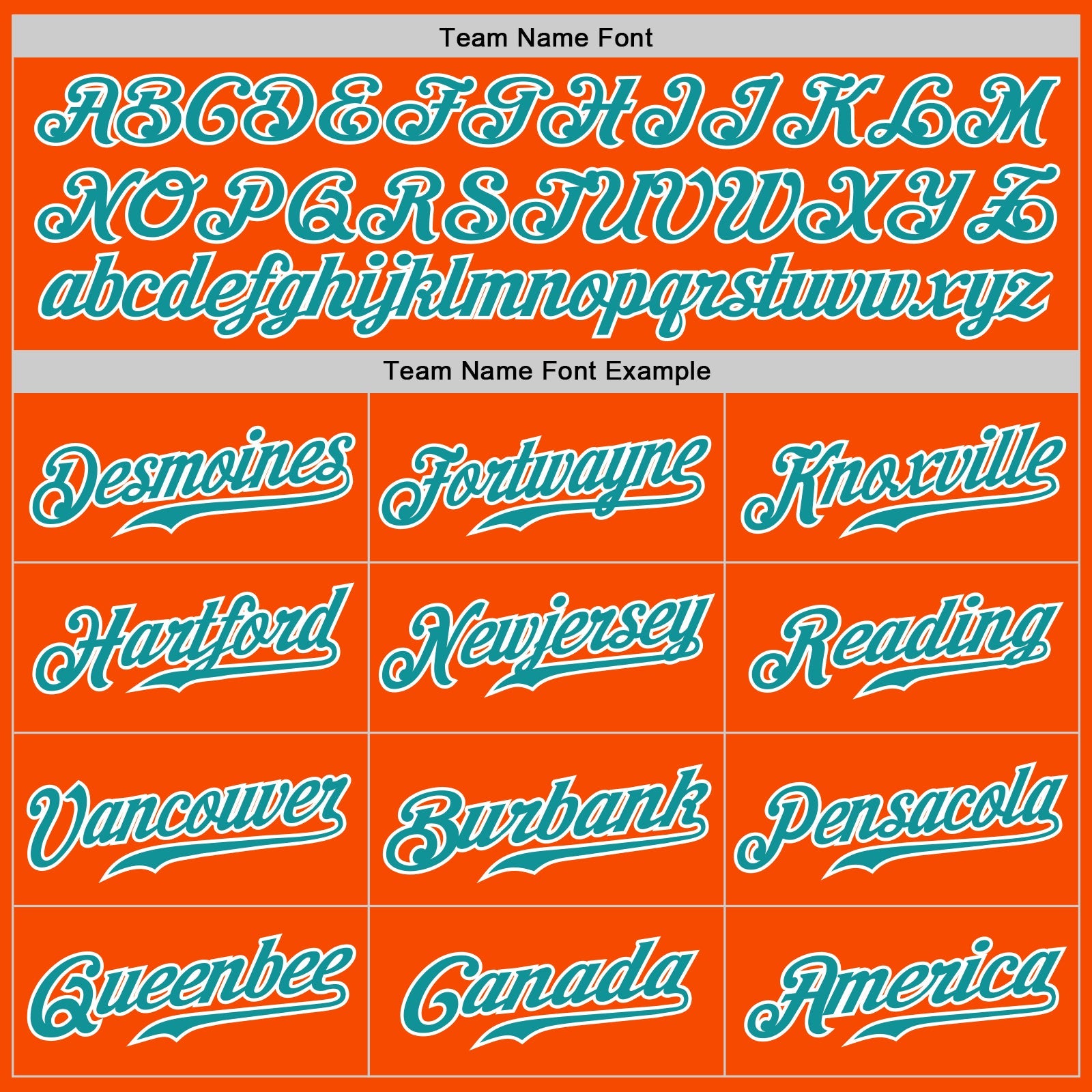 Custom Orange White Pinstripe Teal-White Authentic Baseball Jersey