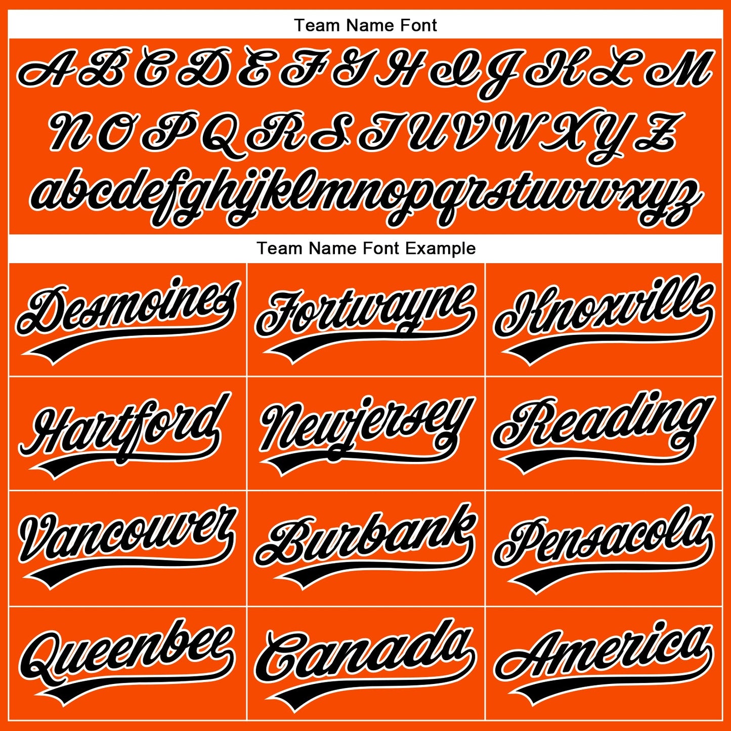Custom Orange White Pinstripe Black Authentic Baseball Jersey