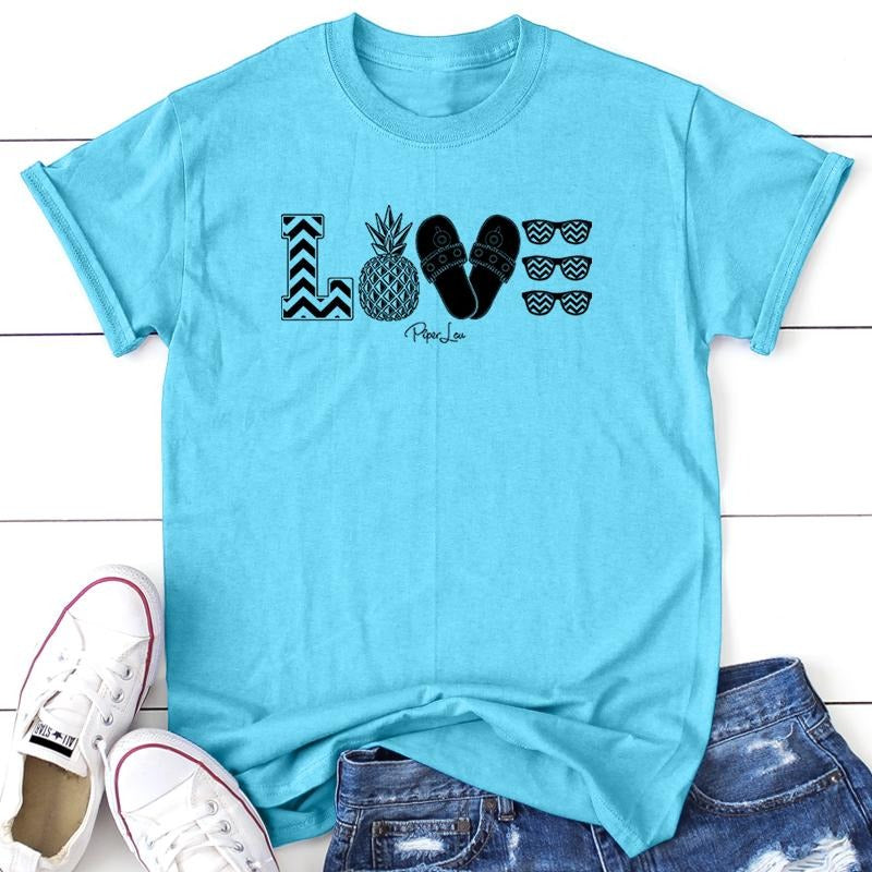 Piper Lou Summer Love Apparel, Proudly Printed In The USA, Tee / Tank / V Neck Gray / White / Blue / Hot Pink / Orange,...