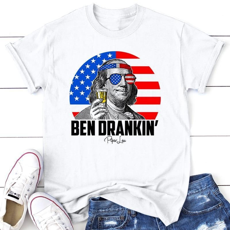 Ben Drankin Apparel, Proudly Printed In The USA, Tee / Tank / V Neck Gray / White / Blue / Hot Pink / Orange, #sassy...