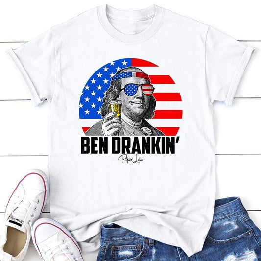 Ben Drankin Apparel, Proudly Printed In The USA, Tee / Tank / V Neck Gray / White / Blue / Hot Pink / Orange, #sassy...